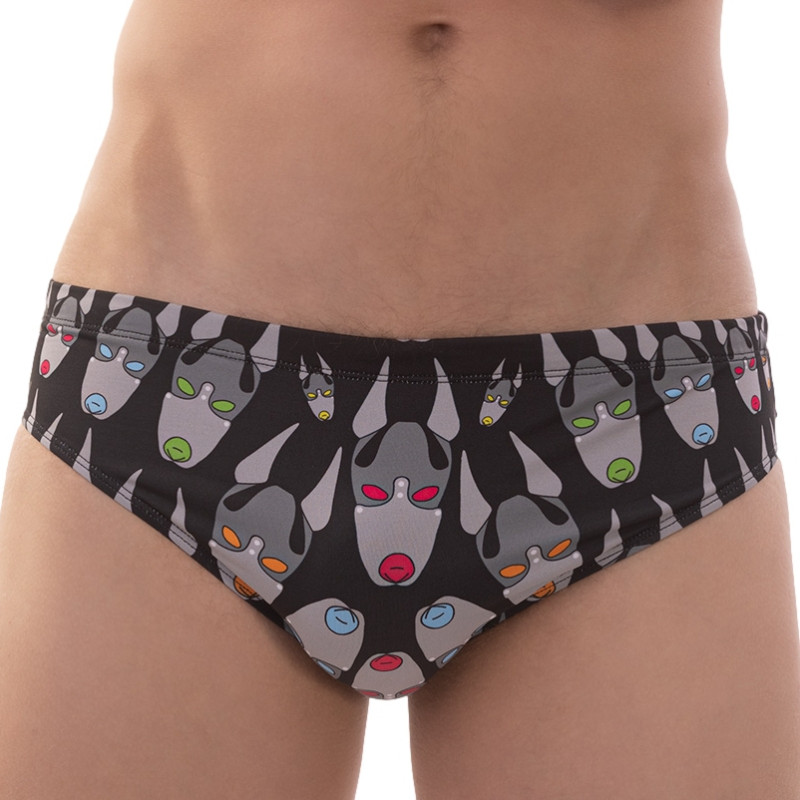 Barcode Berlin Slip de bain FETISH DOG Noir